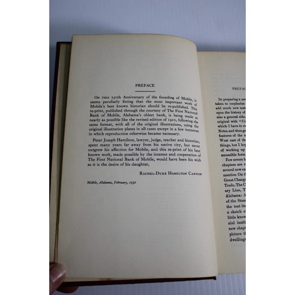 Vintage 1952 Colonial Mobile Peter Hamilton Alabama History First National Bank